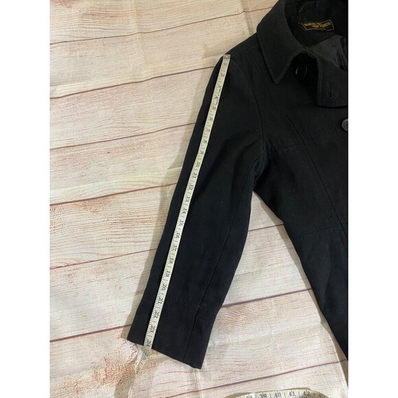 Marvin Richards New York Women's Black Button Front Coat - XL - Picture 10 of 12